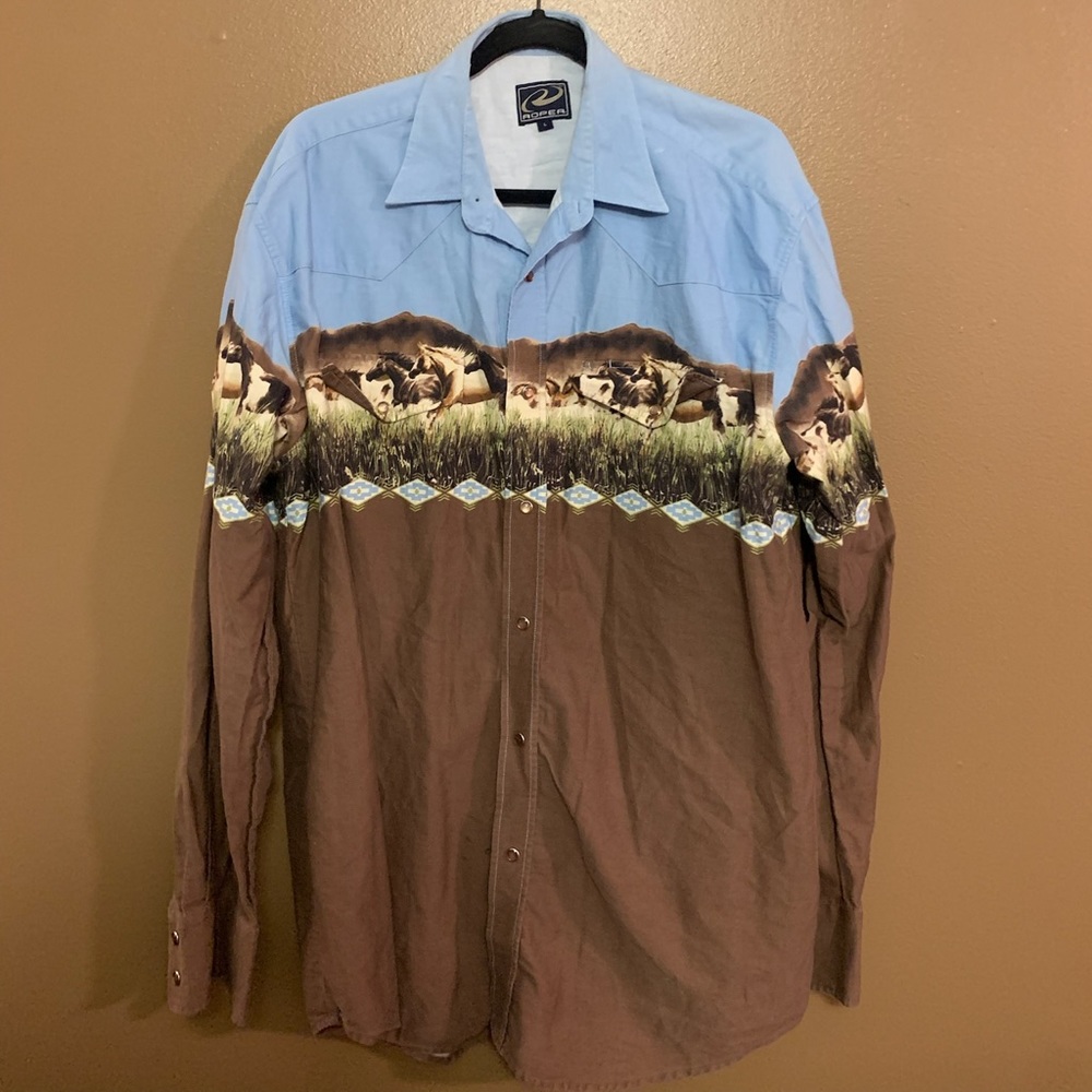 Button down western shirt